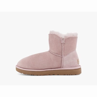 Botas UGG Mini Bailey Button II Mulher Rosa | PT-CSTVD